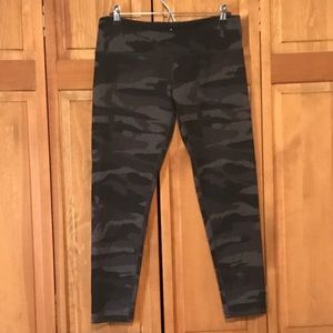 Tuff Athletics Black Camouflage Leggings